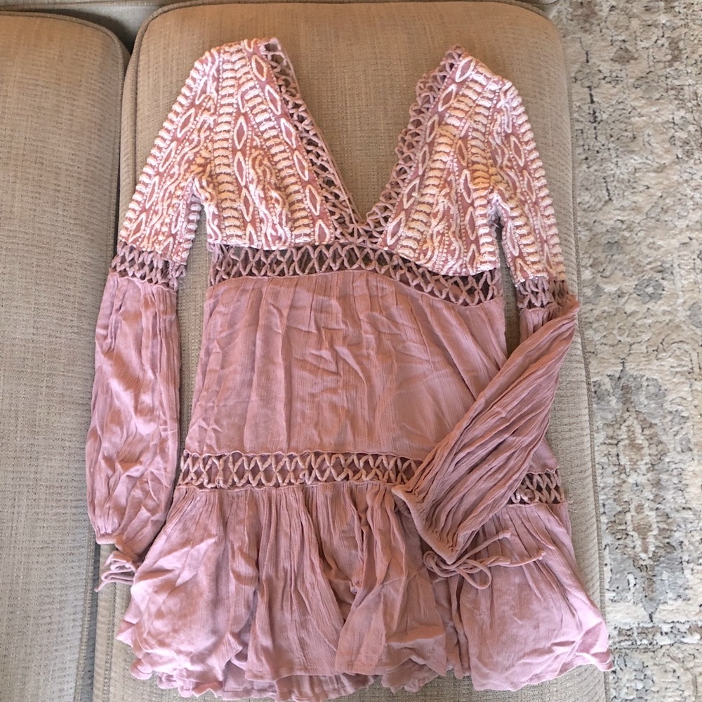 Free People boho babydoll dress